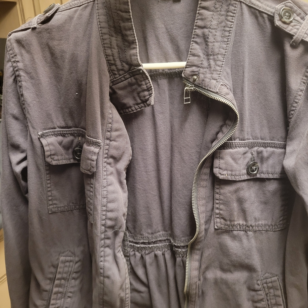 Women's Light Gray Jacket Maurices - Picture 3 of 4